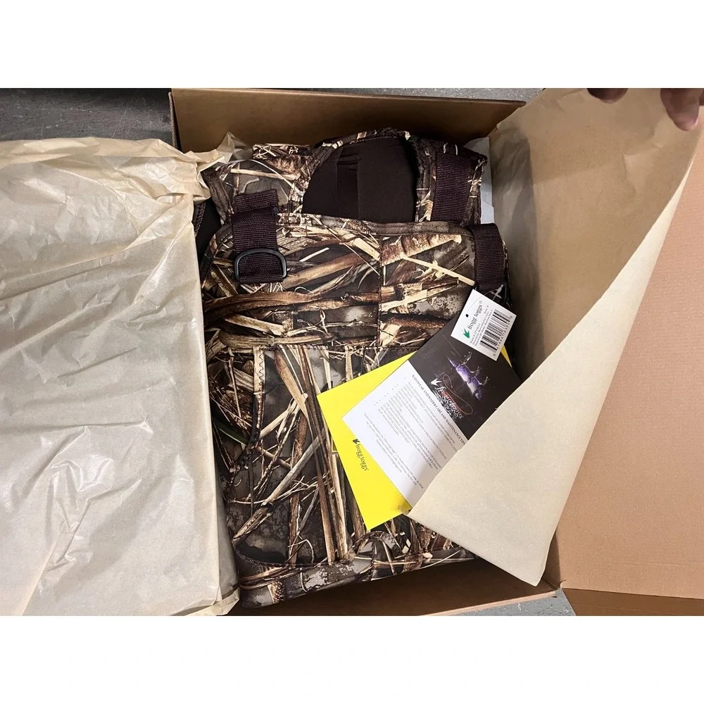 Frogg‎ Toggs Amphib Bootfoot Wader Mens 8 Brown Camo 3.5mm Neoprene Waterproof